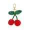 Blue Moon Studio™ Crochet Cherry Bag Charm